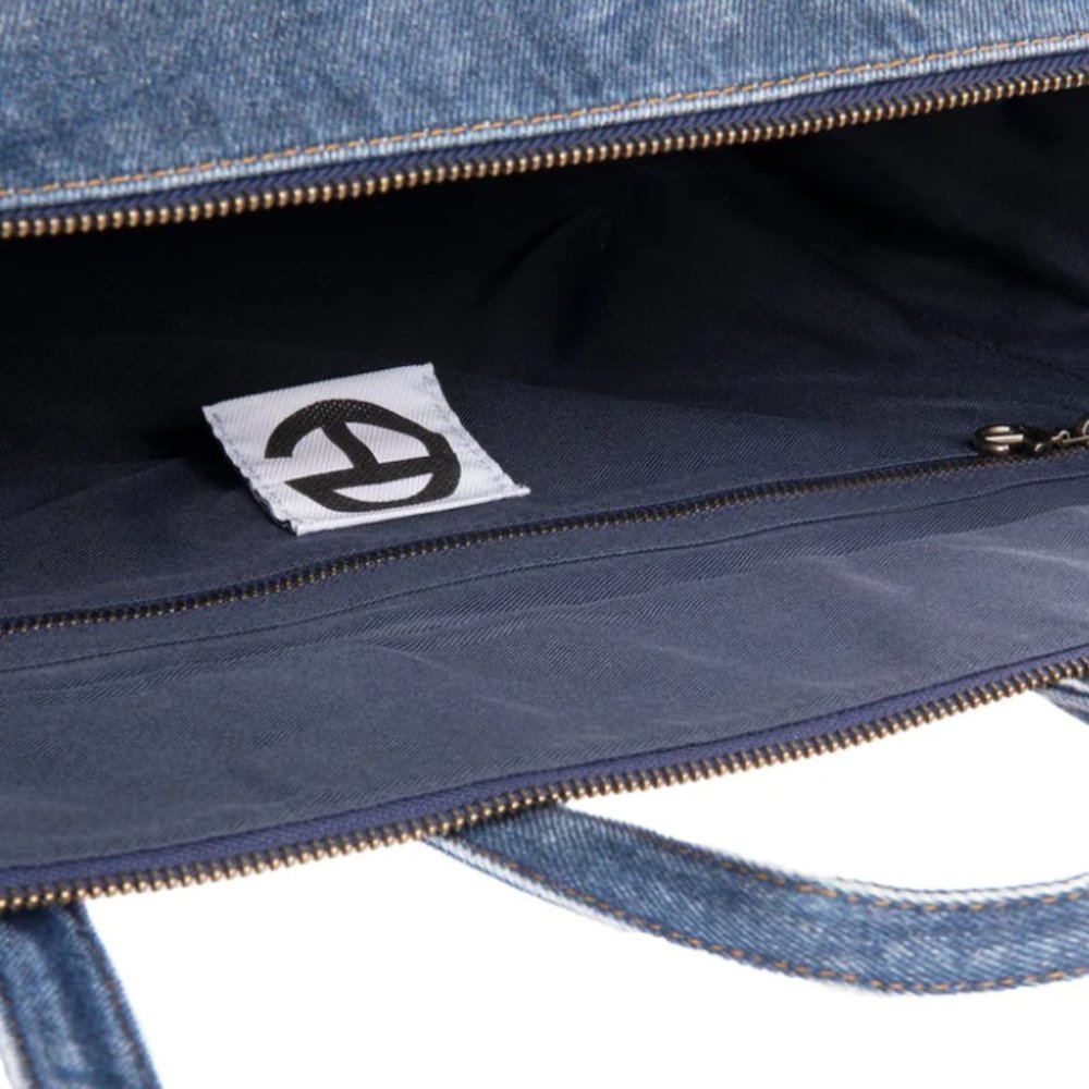 Telfar Large Denim Shopper - Blue - Picture 7 of 7